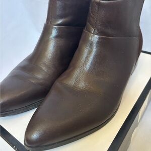 Nine West Brown Leather Ankle Boots Pre-Owned